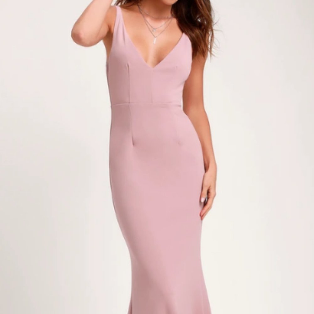 Melora Dusty Rose Sleeveless Maxi Dress